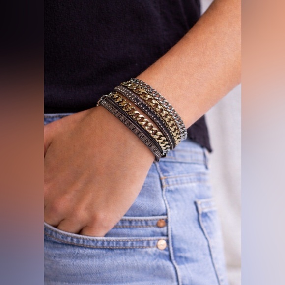 Jenny Bird Jewelry - NWOT Jenny Bird boho moto bracelet, layered, chain, 5 strands